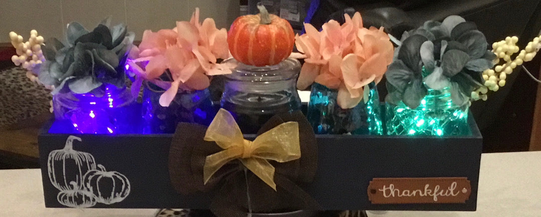 Harvest decor centerpiece